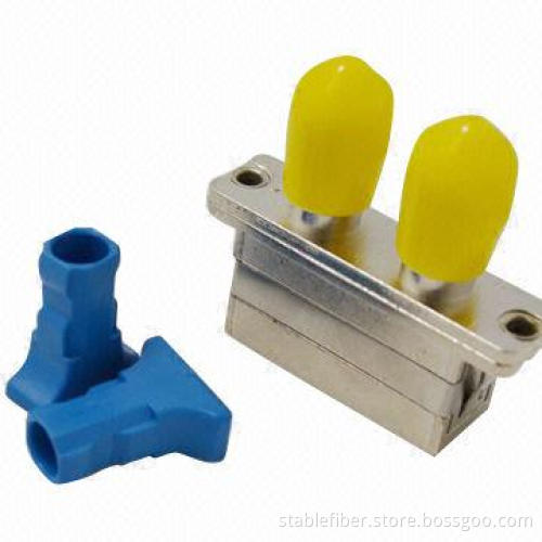 ST-SC Duplex Fiber-optical Adapter, Available in Simplex and Duplex Type, Metal and Plastic Versions